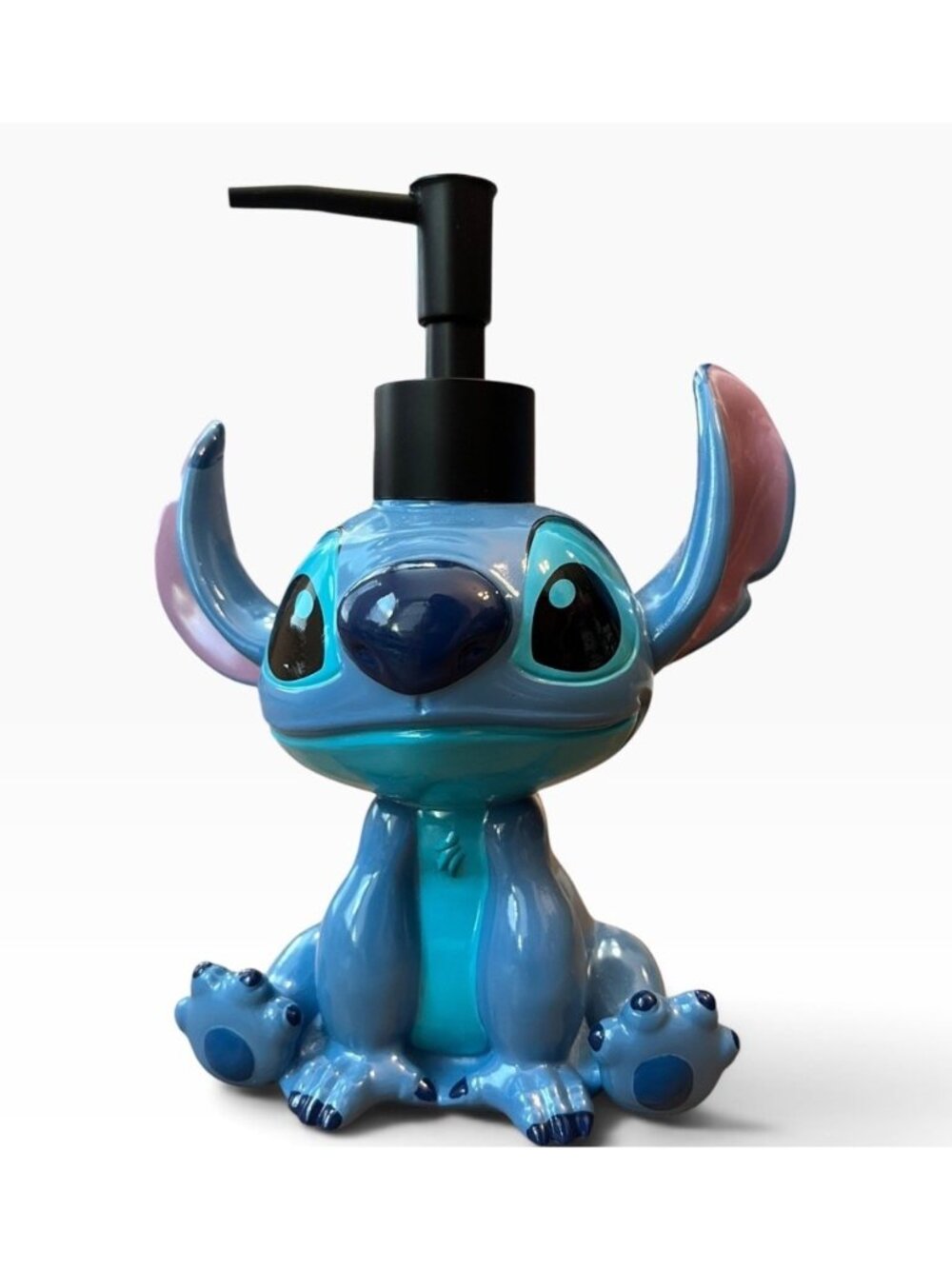 Disney Stitch Soap Lotion Pump Dispenser Bathroom Decor Refillable Hand Soap New